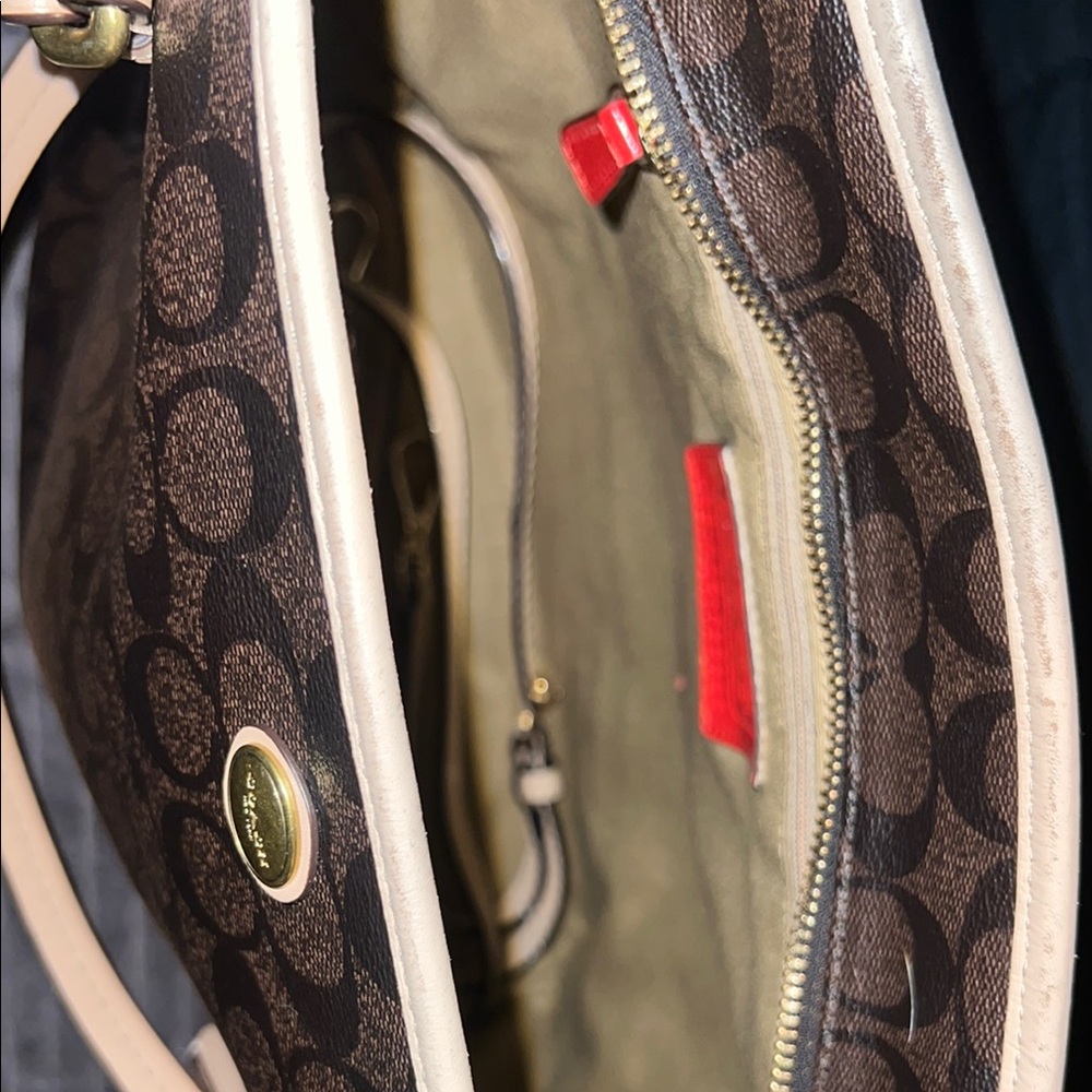Coach Black and Tan Women's Bag - Picture 5 of 6